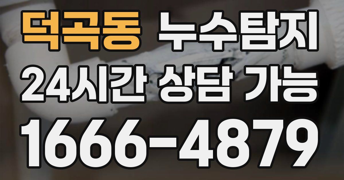 덕곡동 누수