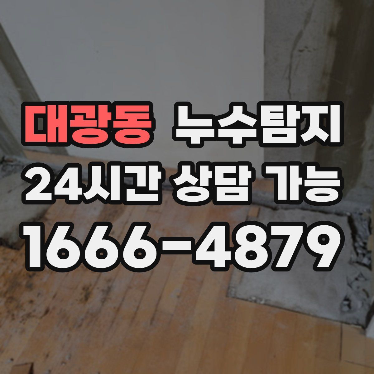 대광동 누수탐지