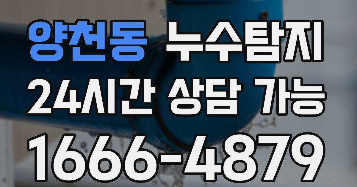 양천동 누수
