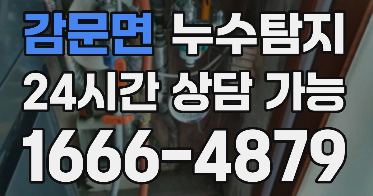 감문면 누수