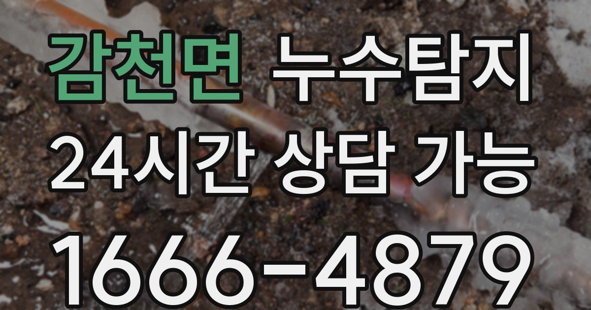 감천면 누수