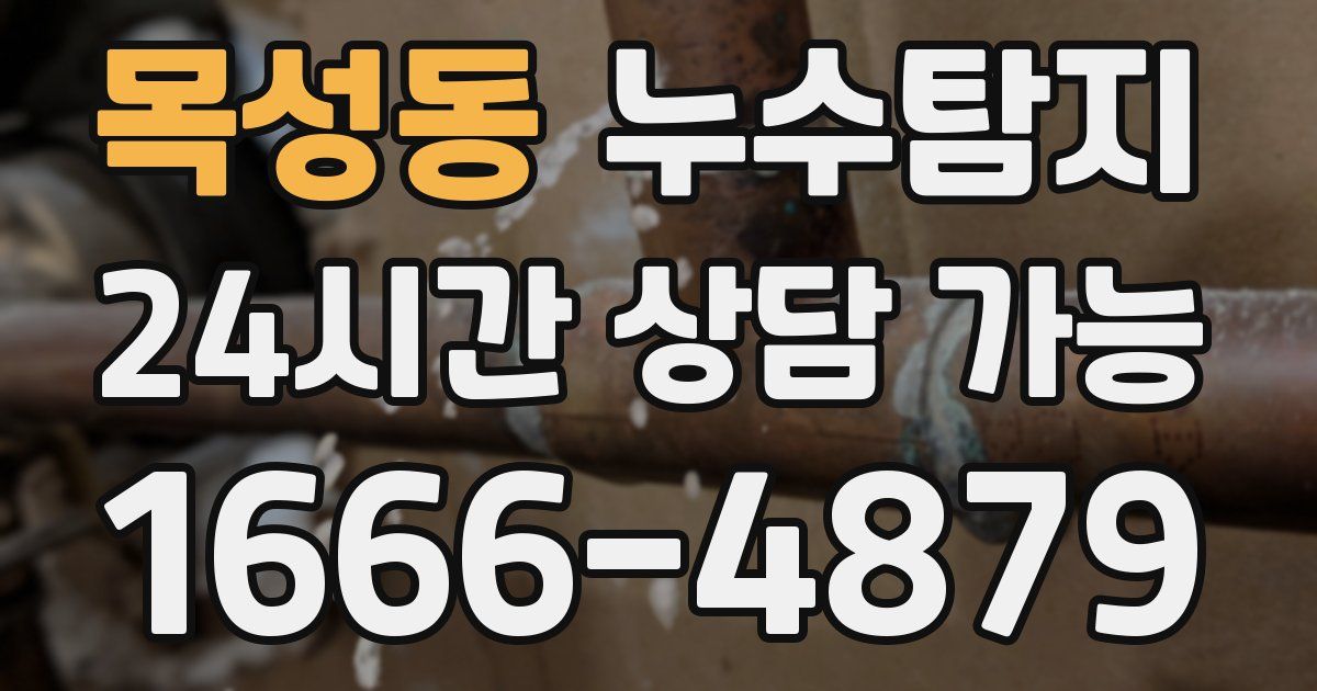 목성동 누수