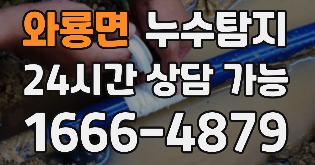 와룡면 누수