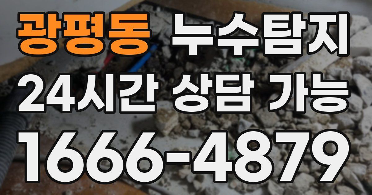 광평동 누수