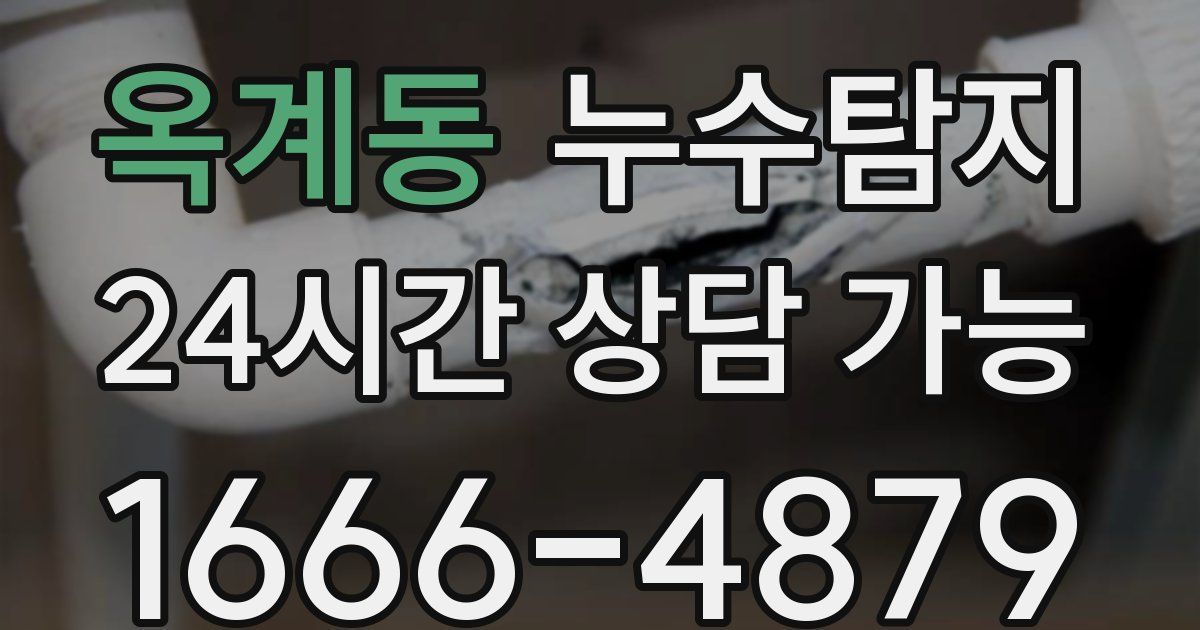 옥계동 누수