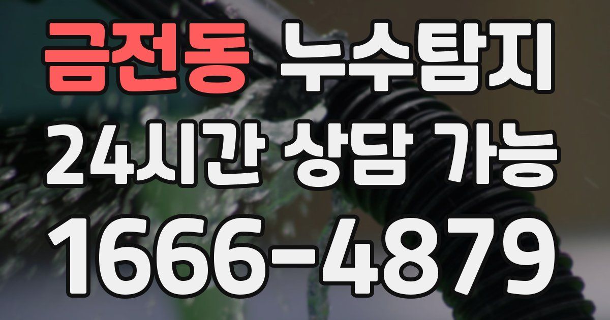 금전동 누수