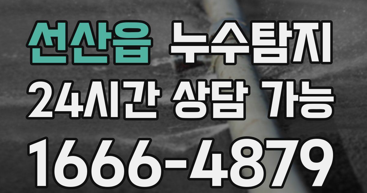 선산읍 누수