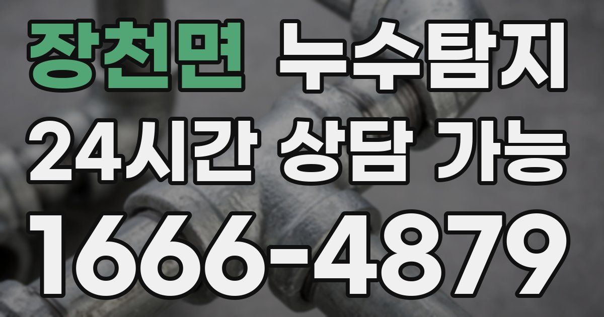 장천면 누수