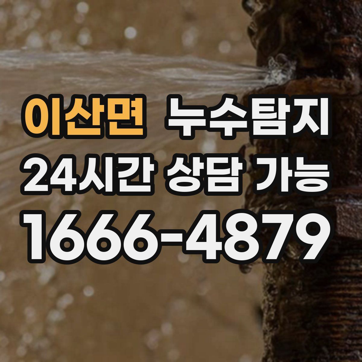 이산면 누수탐지