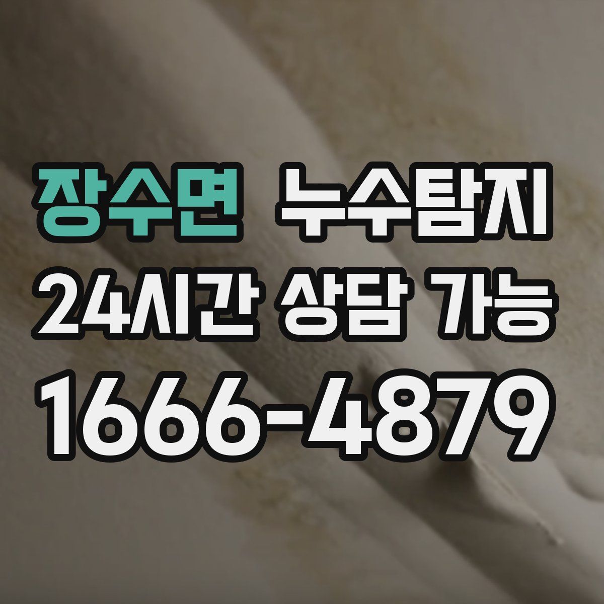 장수면 누수탐지