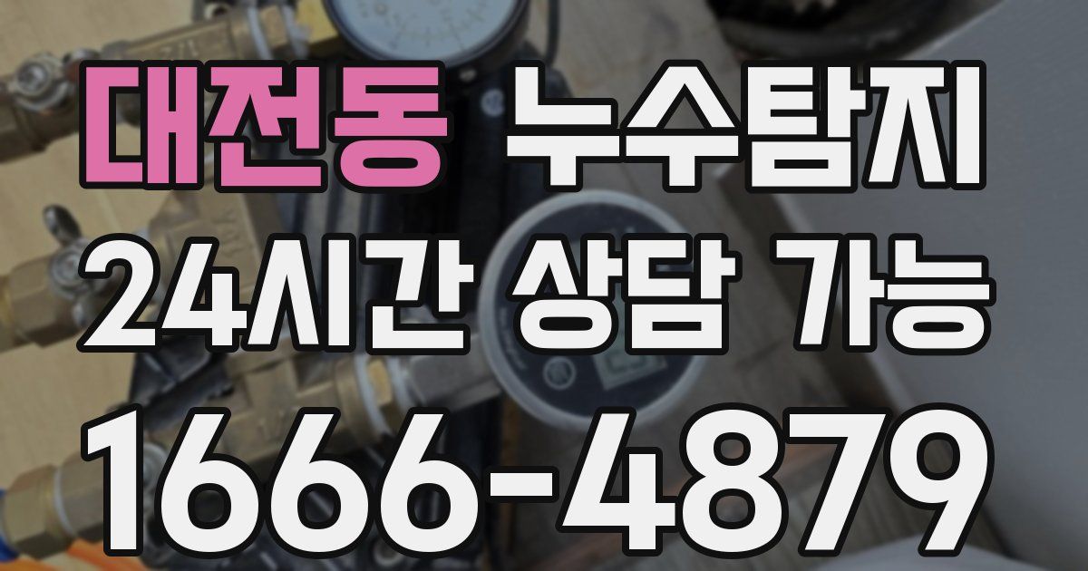 대전동 누수