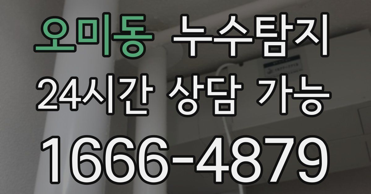 오미동 누수