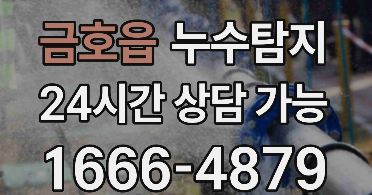금호읍 누수