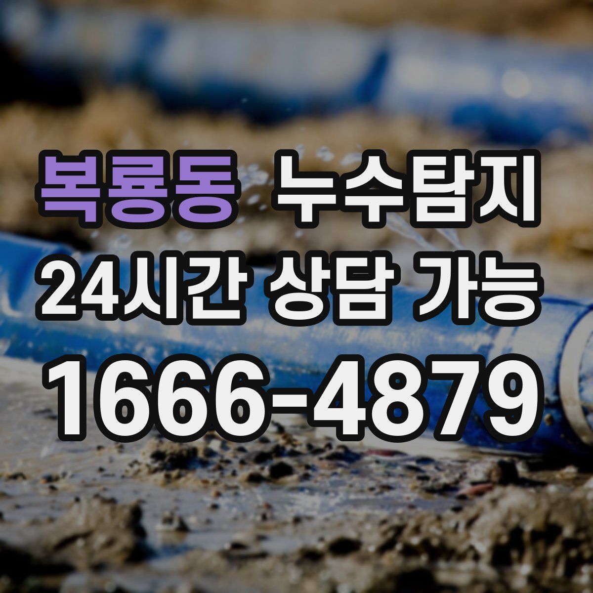 복룡동 누수탐지