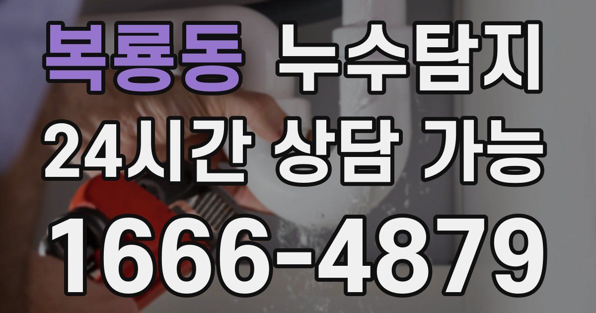 복룡동 누수