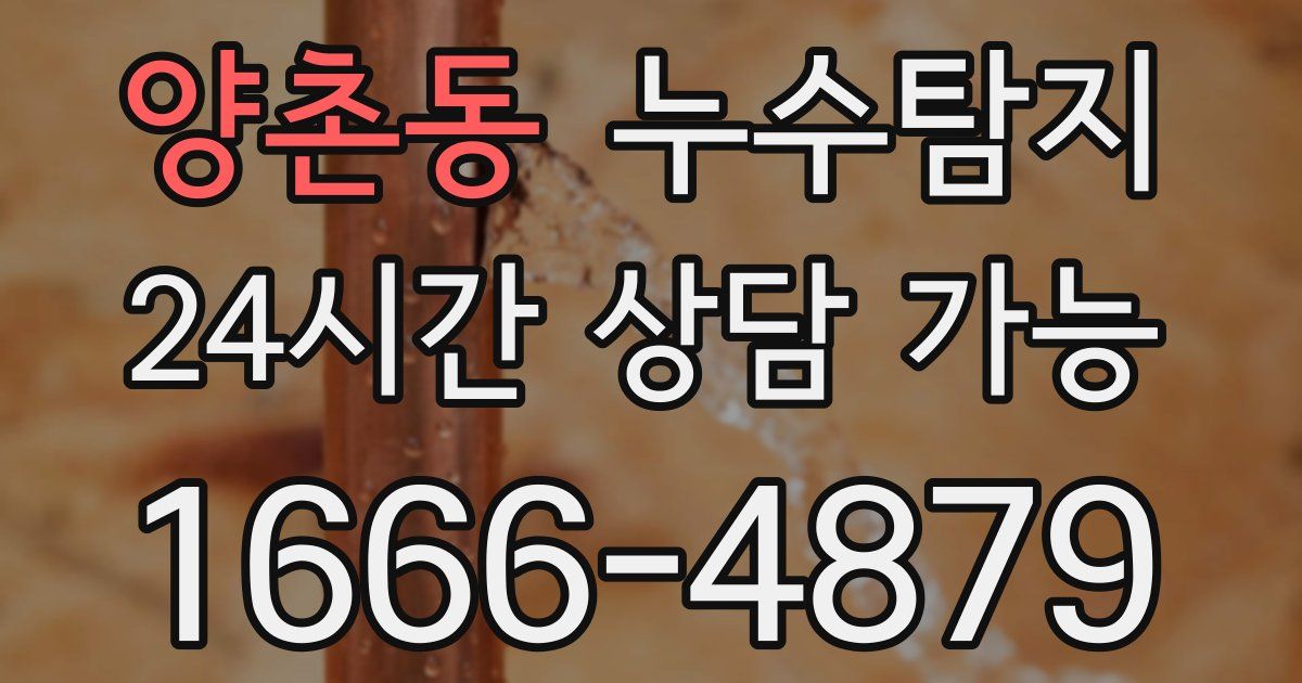 양촌동 누수