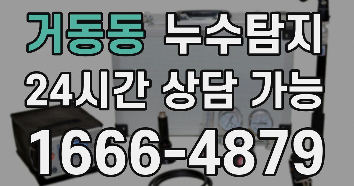 거동동 누수