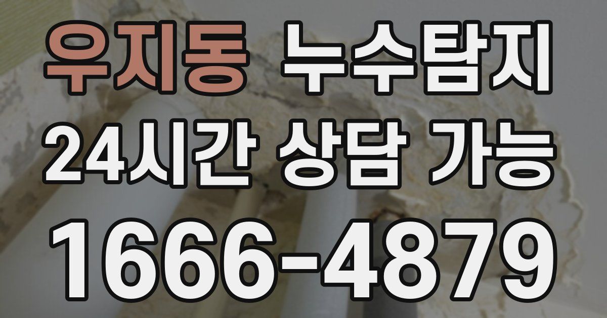 우지동 누수
