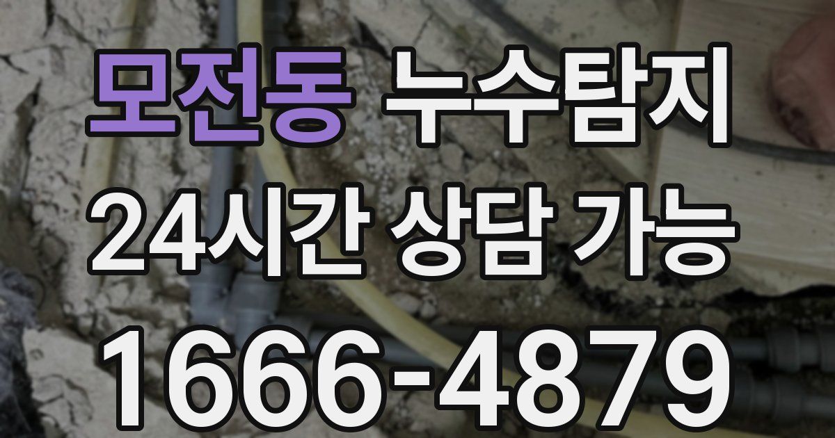 모전동 누수