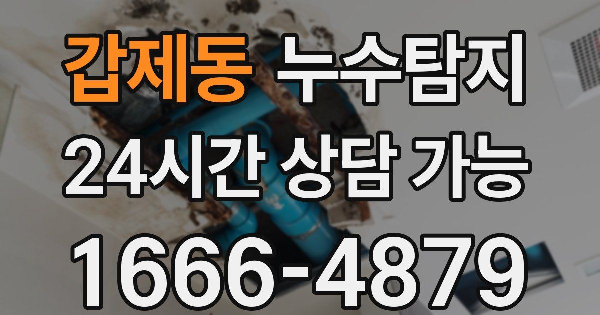 갑제동 누수