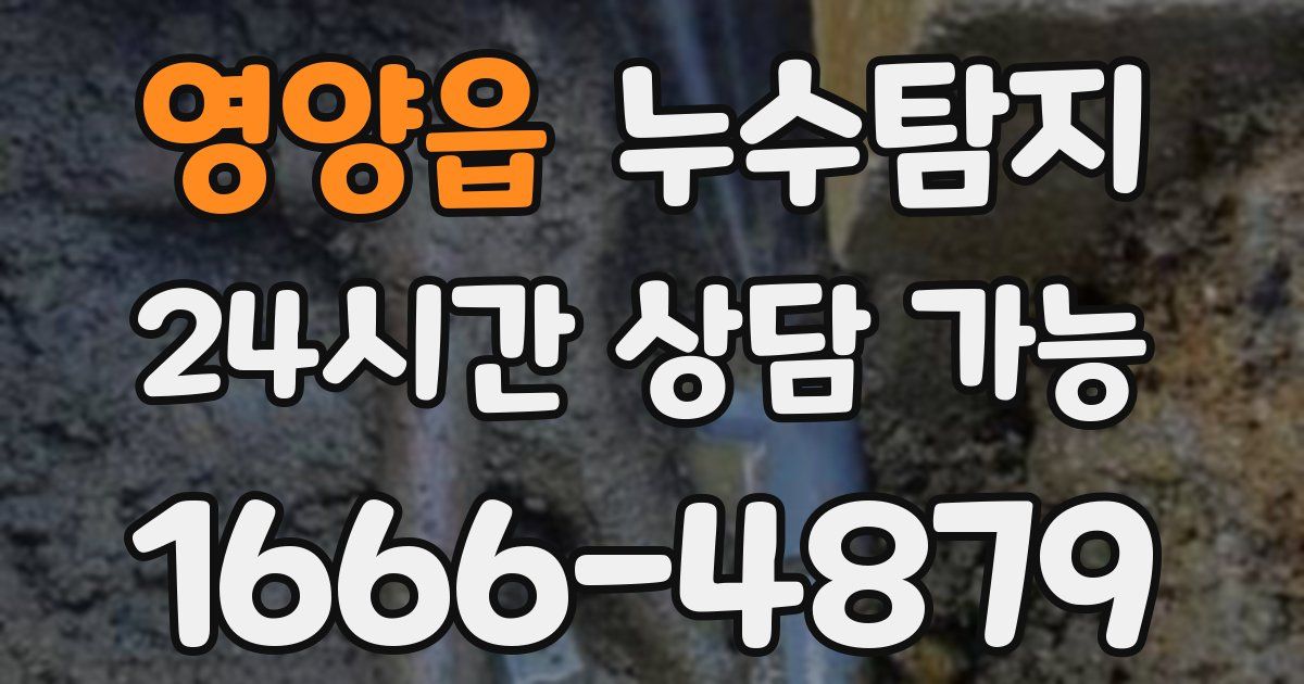 영양읍 누수