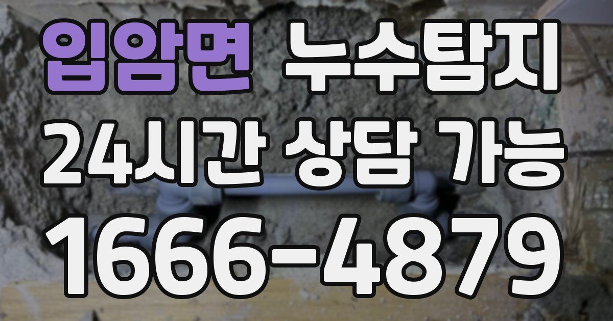 입암면 누수