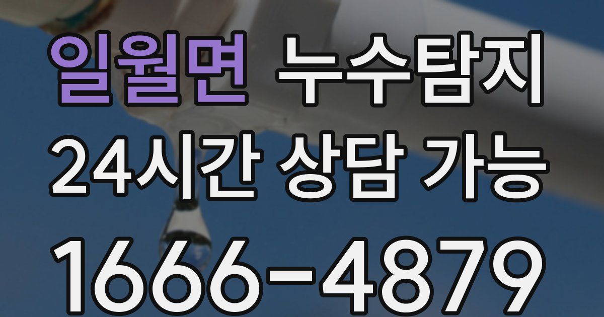일월면 누수