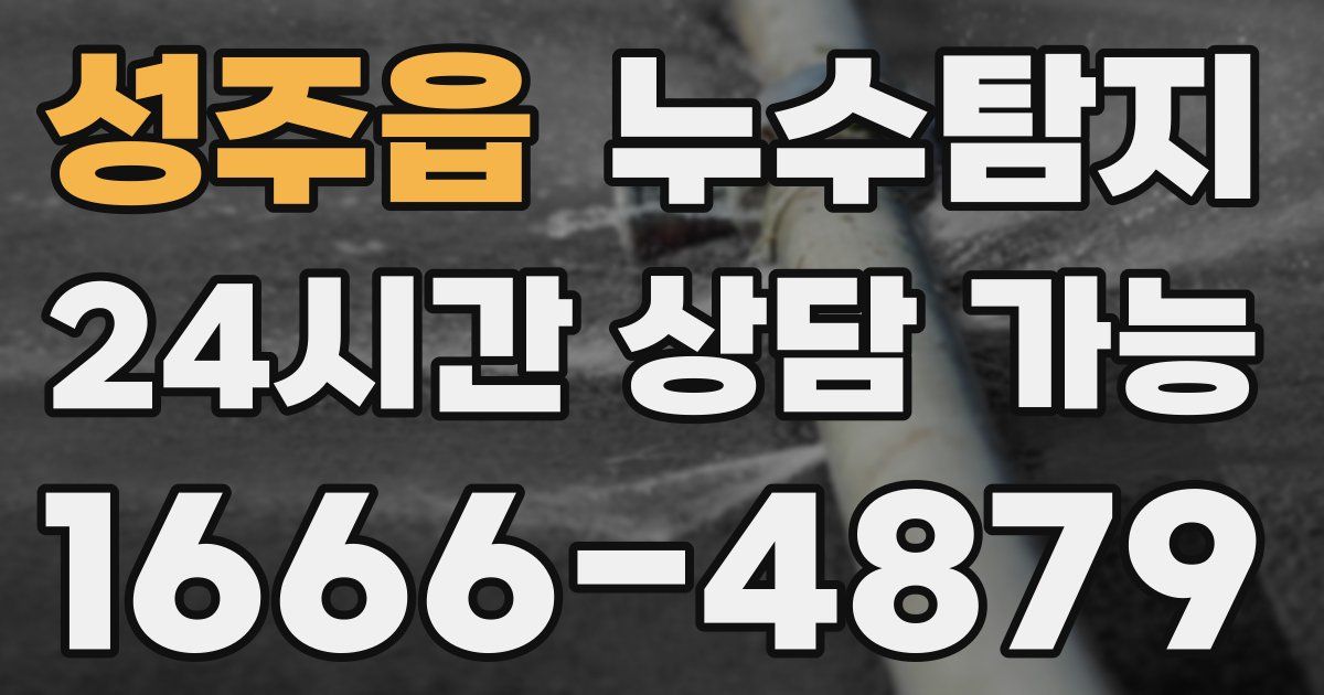 성주읍 누수