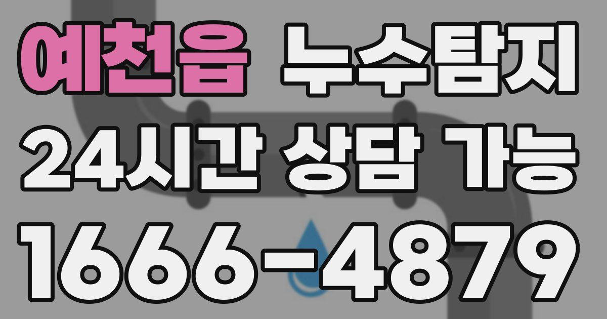 예천읍 누수