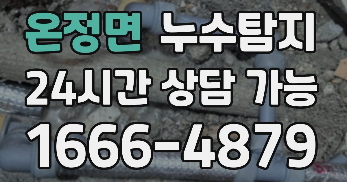 온정면 누수