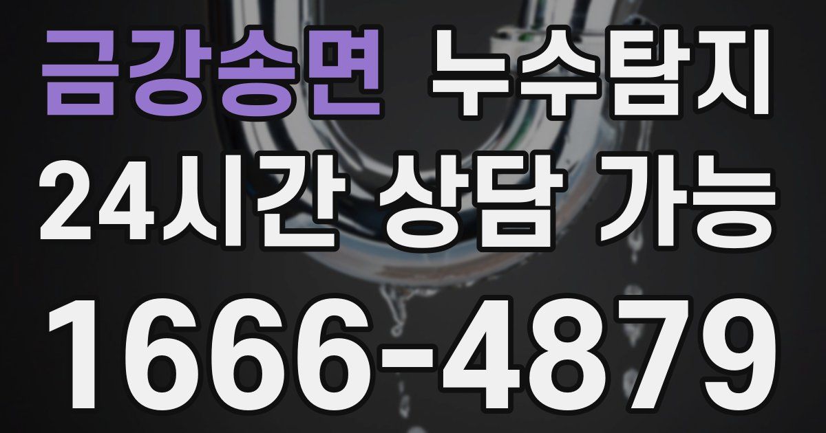 금강송면 누수