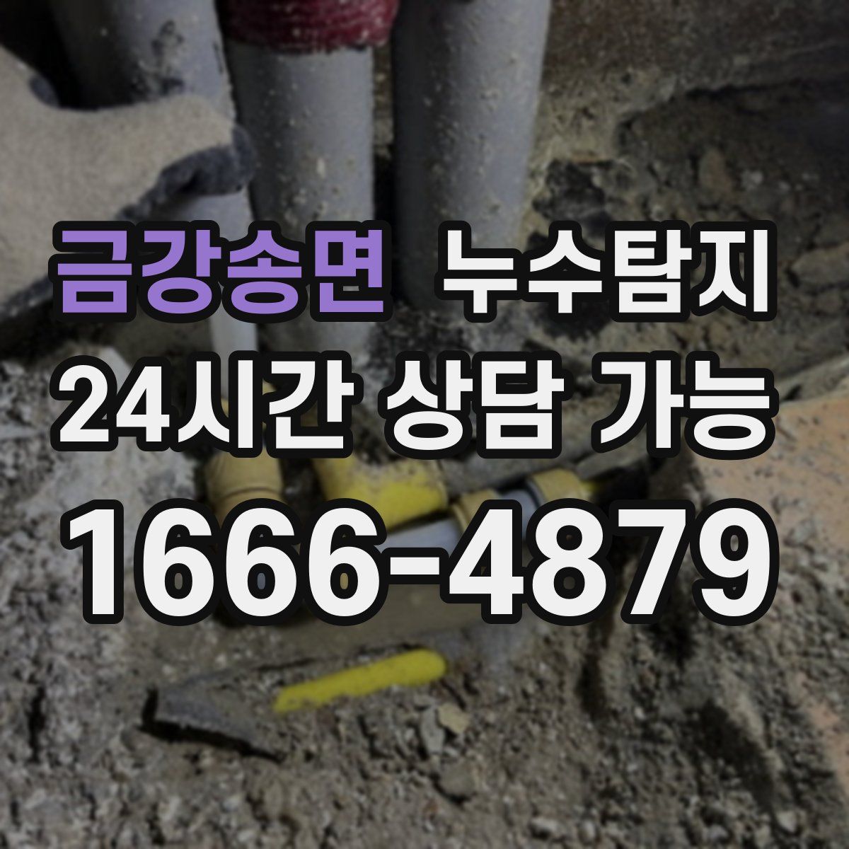 금강송면 누수탐지