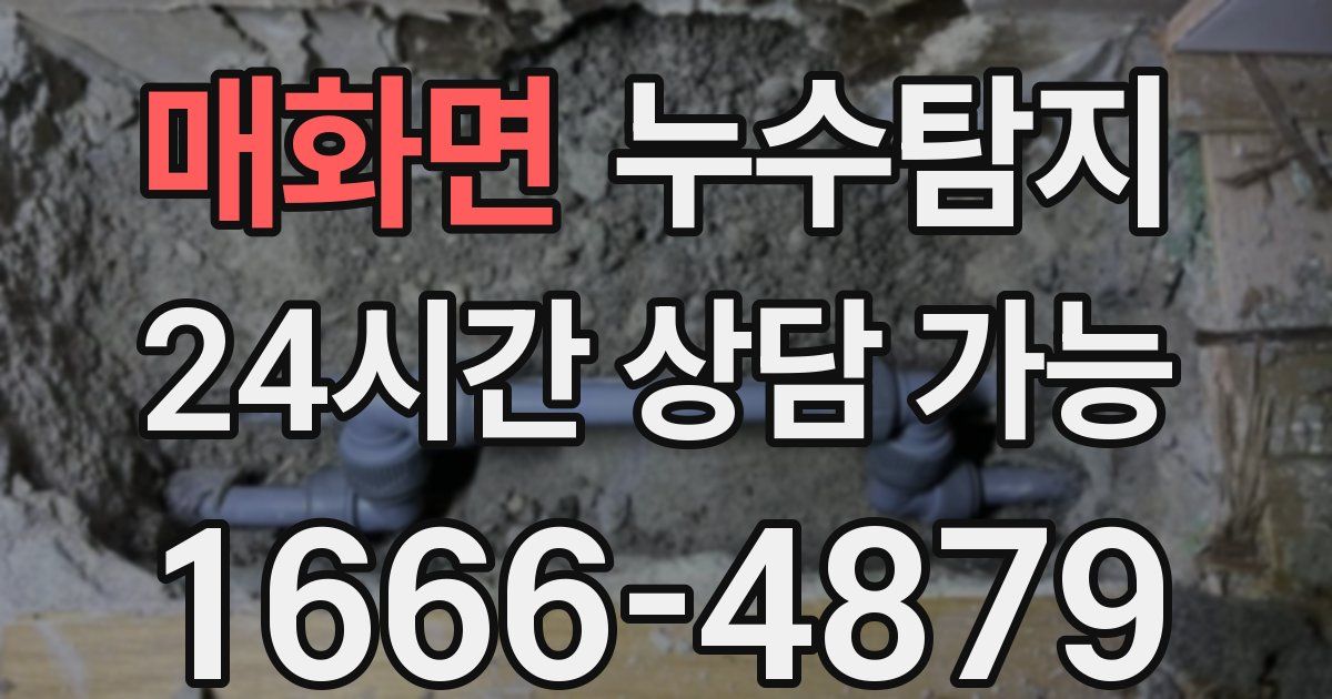 매화면 누수