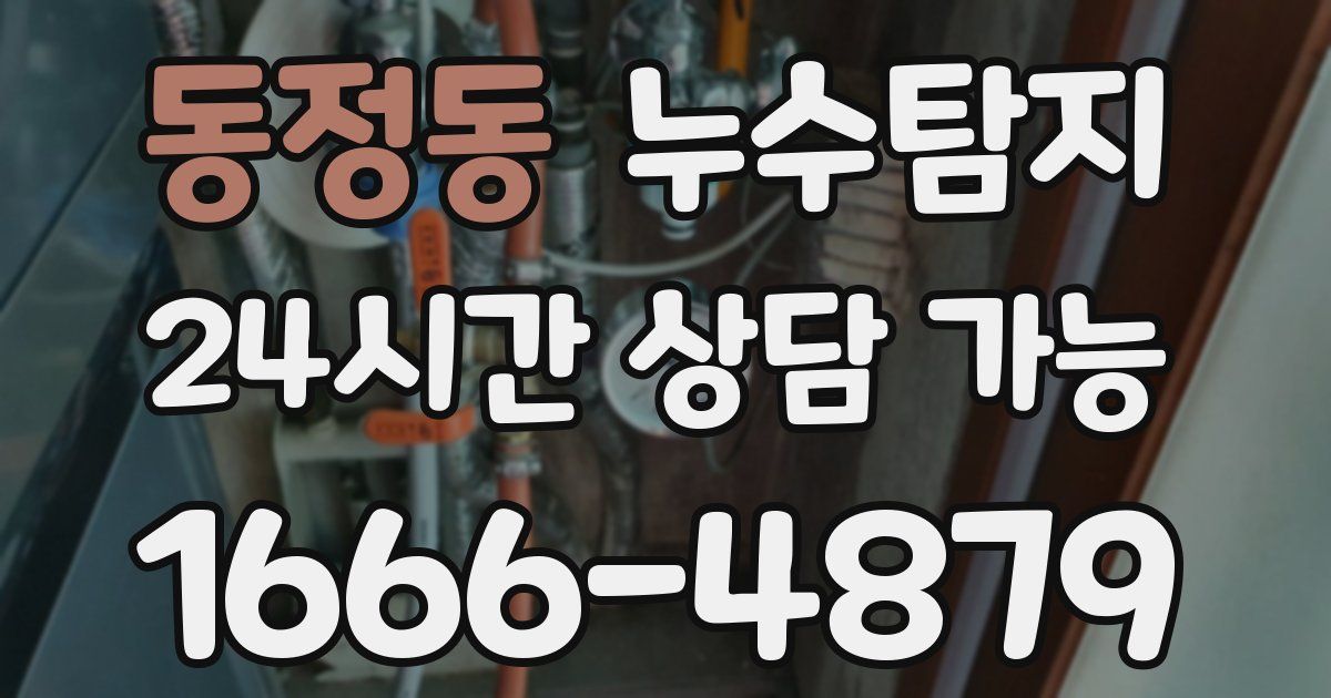 동정동 누수