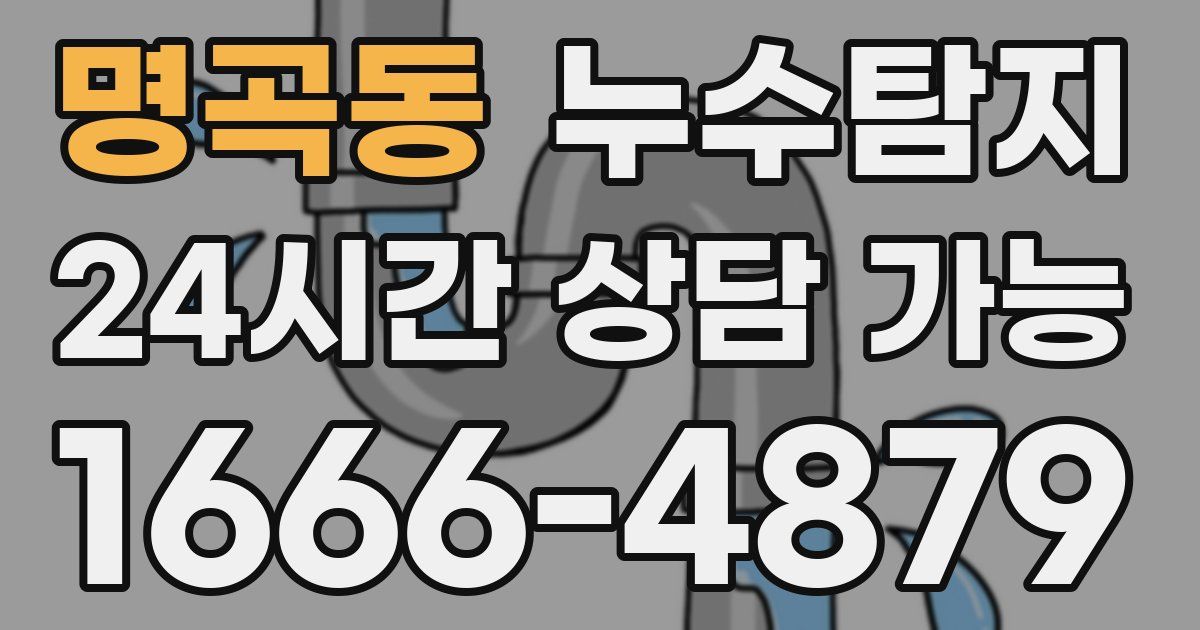 명곡동 누수