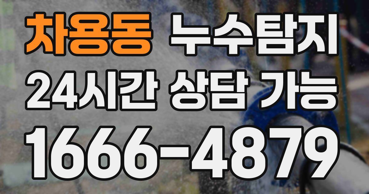 차용동 누수