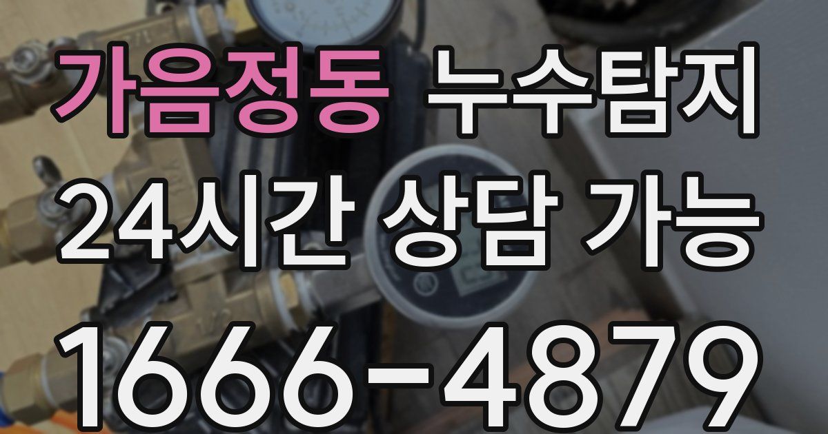 가음정동 누수