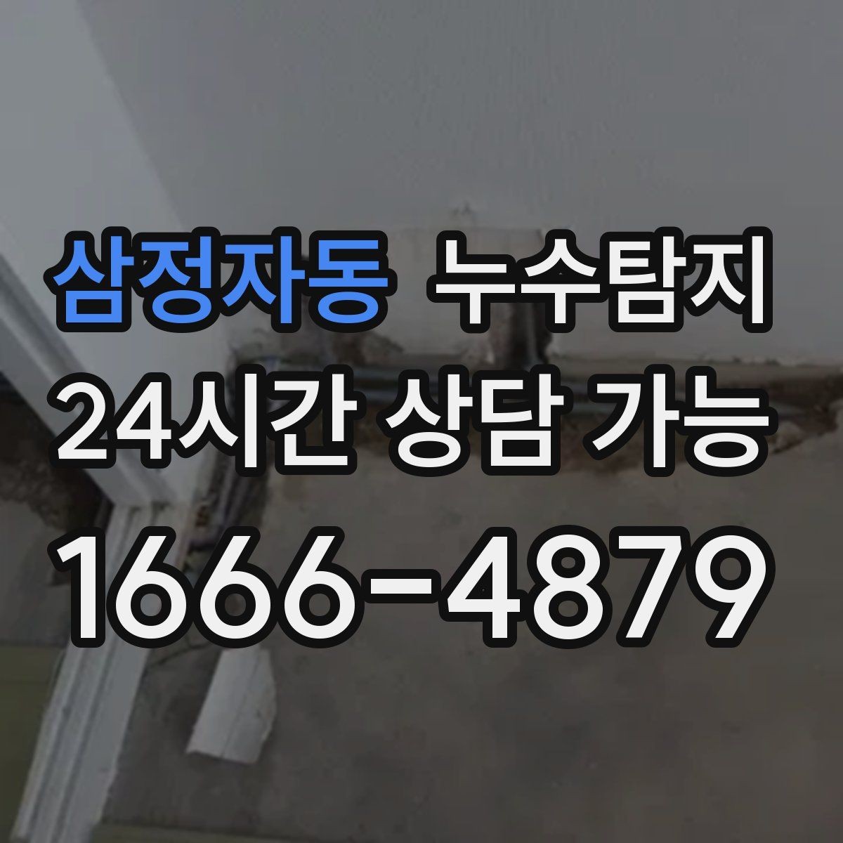 삼정자동 누수탐지 주말 공휴일 진단 운영