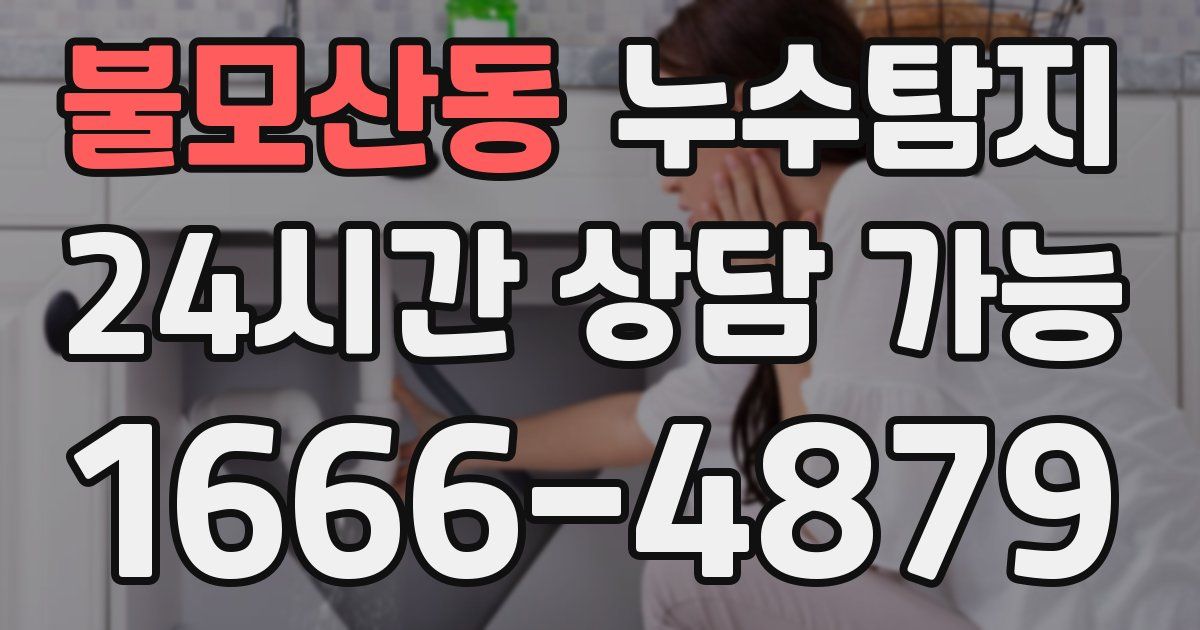 불모산동 누수
