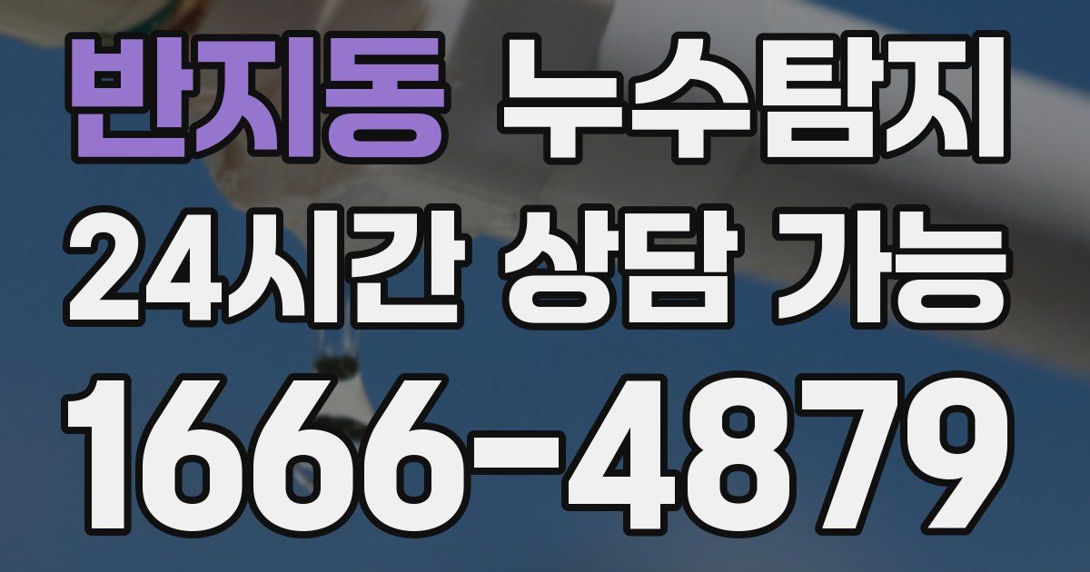 반지동 누수
