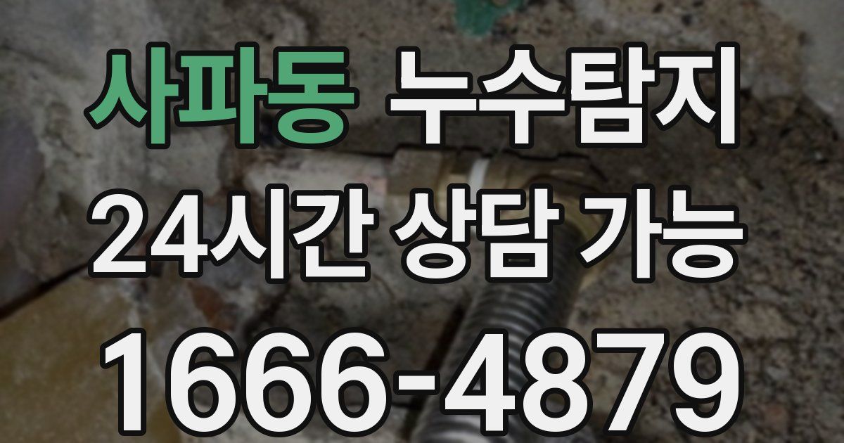 사파동 누수
