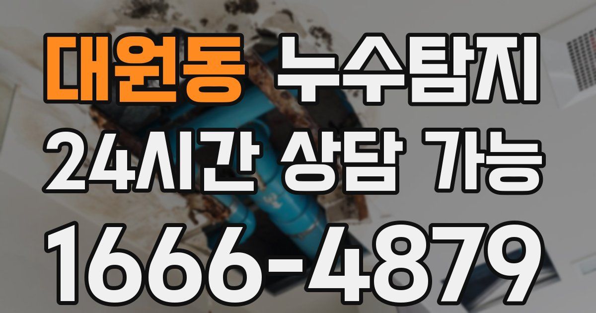 대원동 누수