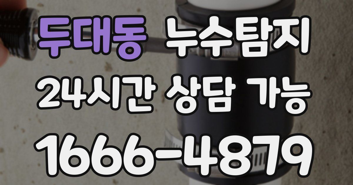두대동 누수