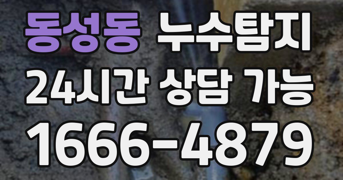 동성동 누수