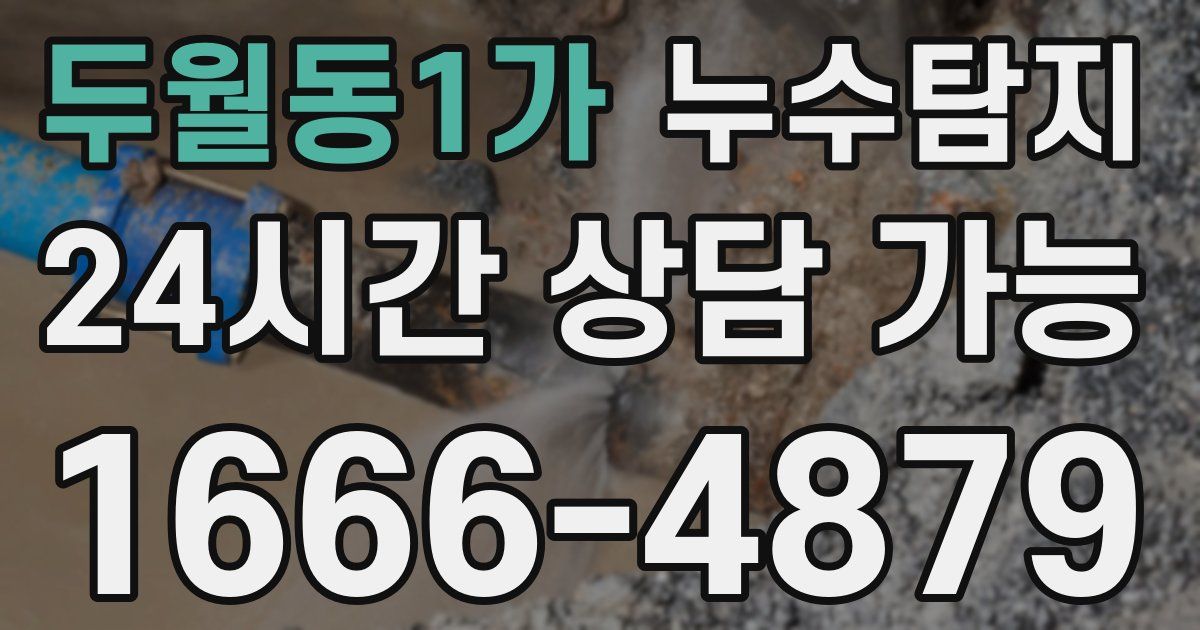 두월동1가 누수
