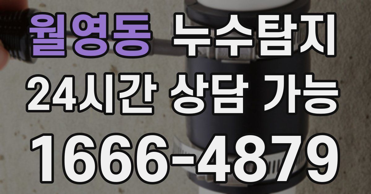 월영동 누수