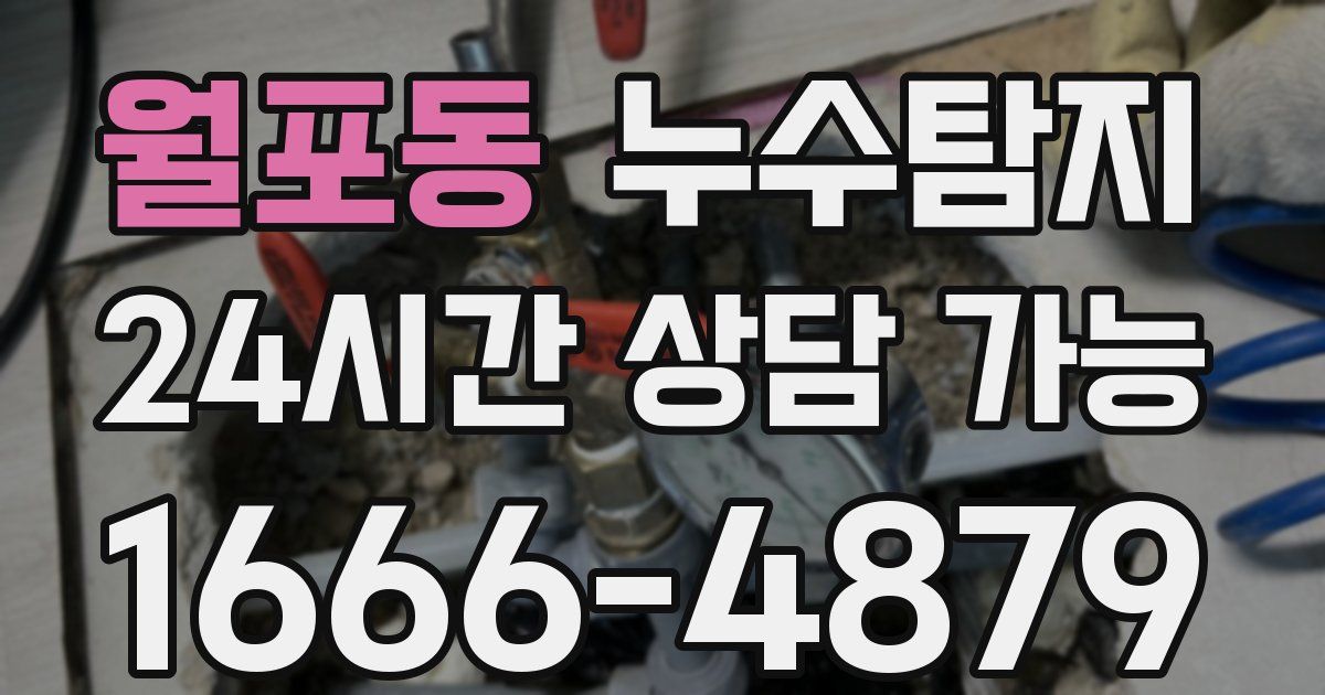 월포동 누수