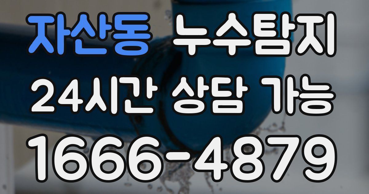 자산동 누수