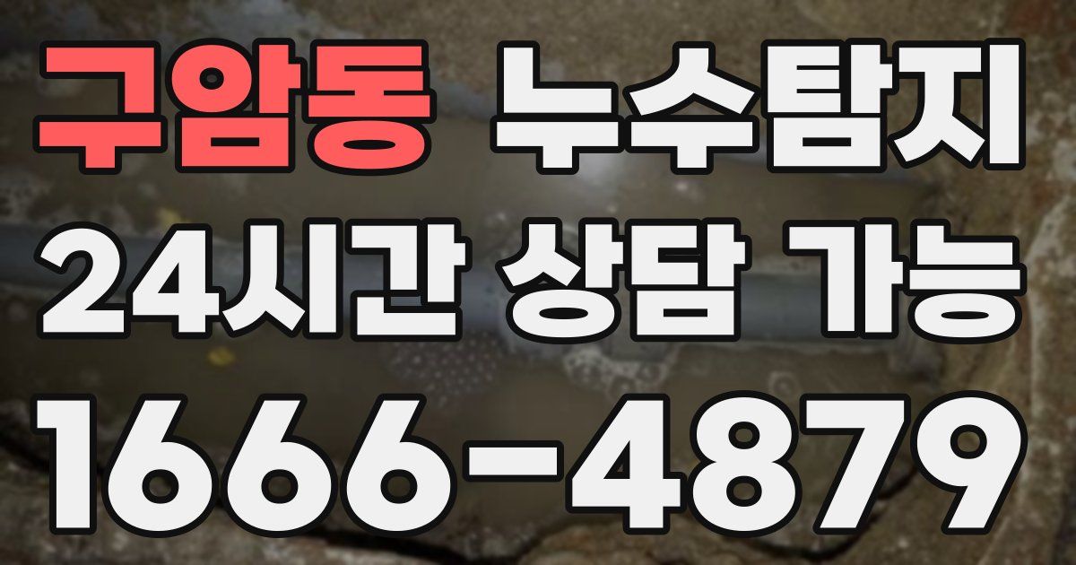 구암동 누수