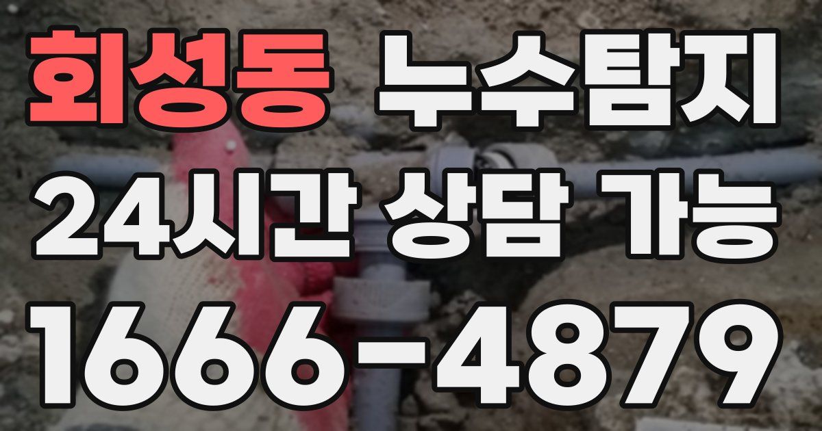 회성동 누수